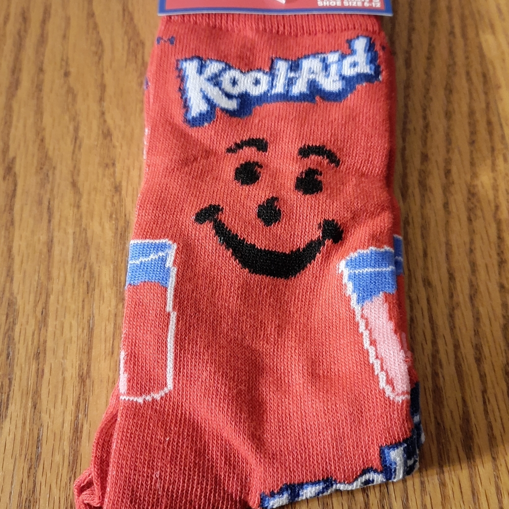 Odd Sox Kool‑Aid Man Red Men’s Socks | Single Pair NWT Licensed Crew Socks